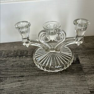 Elegant Crystal Candle Holder